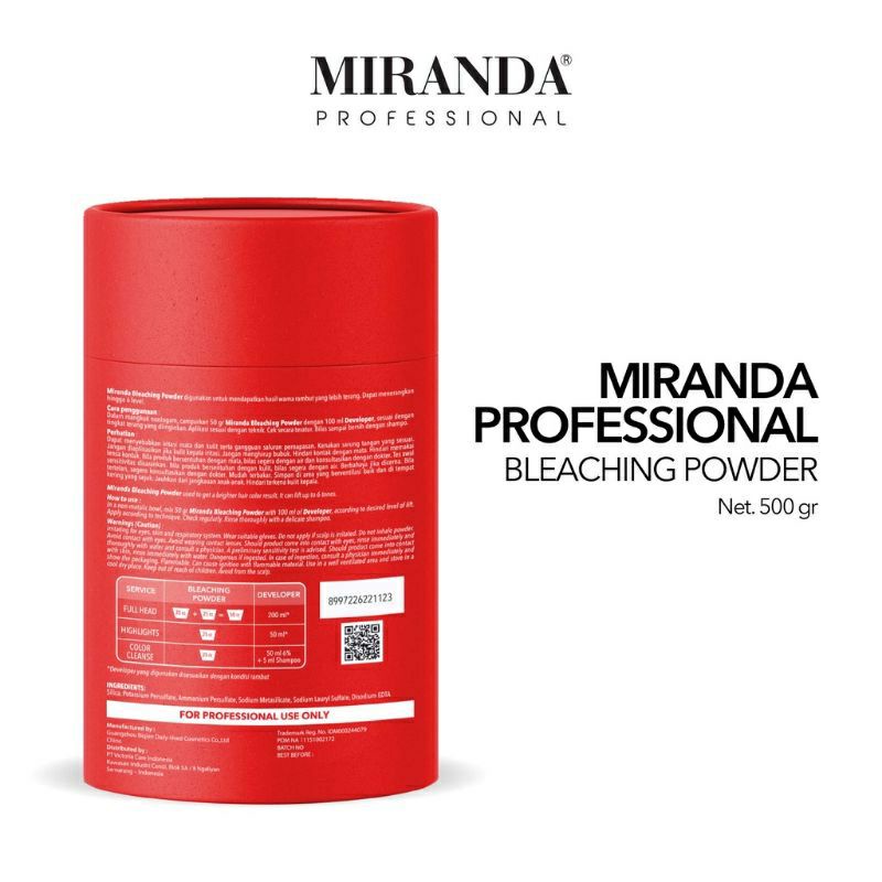 MIRANDA PROF Bleaching Powder 500gr
