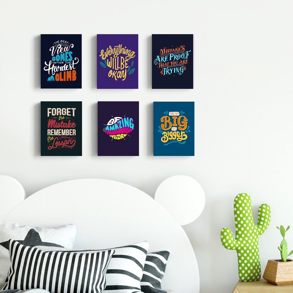 Dekorasi Rumah Poster Quote Motivasi Dekorasi Hiasan Pajangan Dinding Kamar Rumah Shopee Indonesia