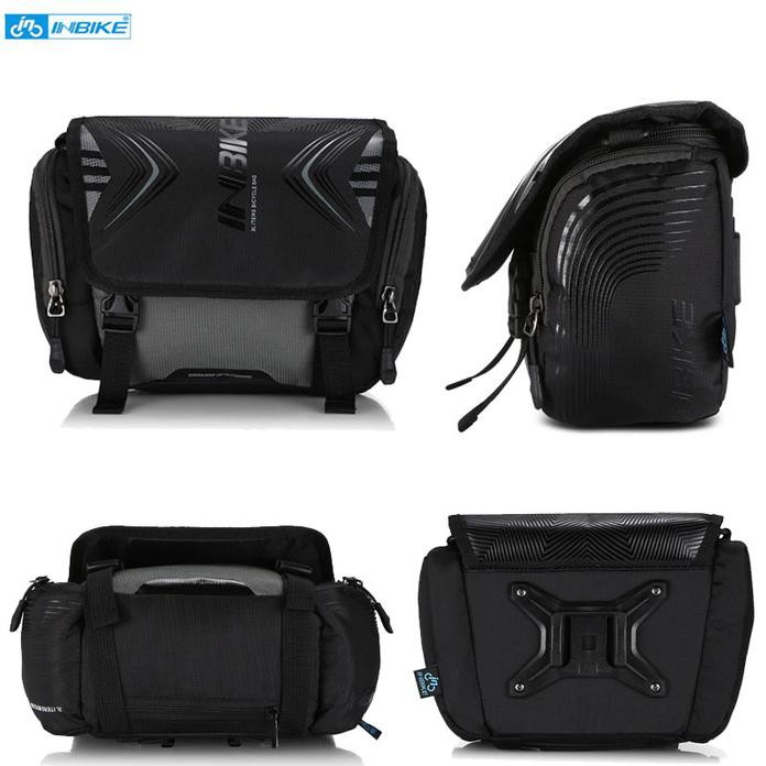 Inbike Waterproof Bicycle Handlebar Bag - Tas Pannier Depan Hitam