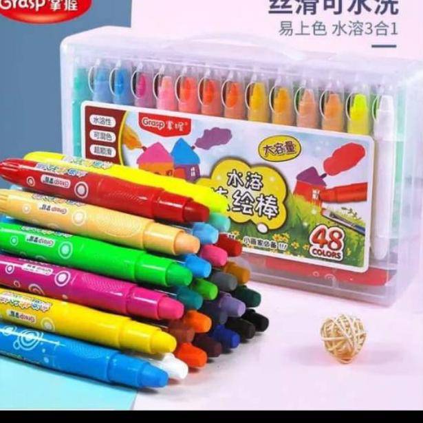 

Crayon mata besar 48 warna type zw603 oil pastel original grasp (KODE 219)