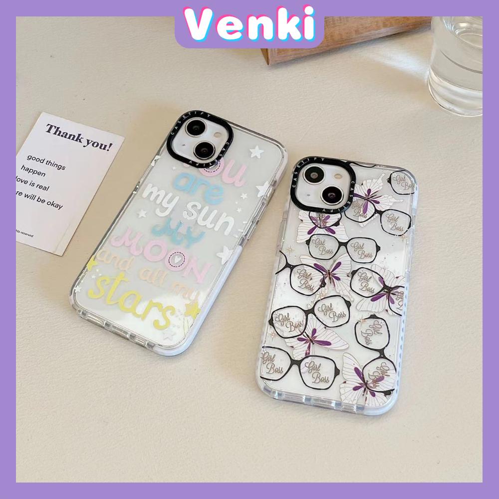 iPhone Case Silicone Soft Case Clear Case Thickened Shockproof Protection Camera English Butterfly Compatible with For iPhone 11 iPhone 13 Pro Max iPhone 12 Pro Max iPhone 7Plus xr