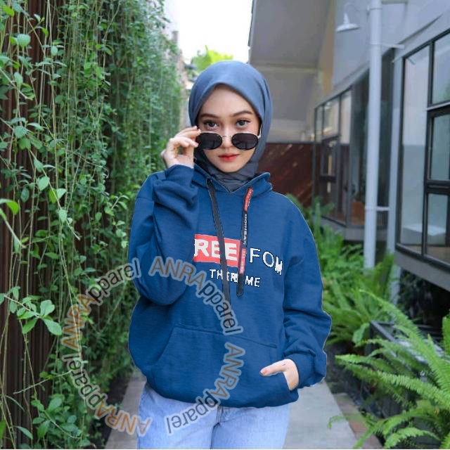 FREEFOM Sweater Hoodie FreeFOM Wanita | Sweater Korean Modis Cewek Fleece