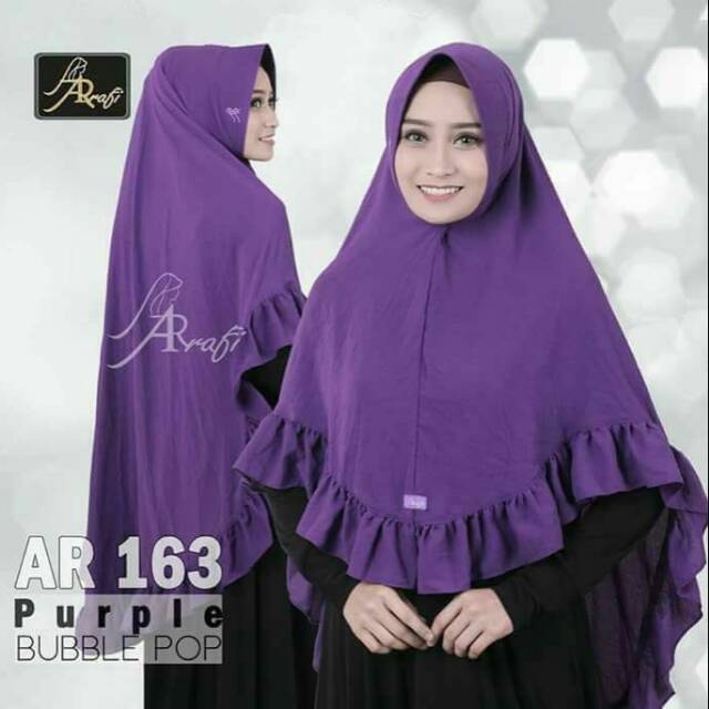HIJAB AR RAFI AR 163 ORI Jilbab Kerudung Syari Terbaru Bestseller Gamis Khimar Pashmina