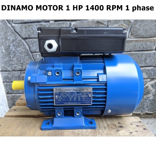 DINAMO MOTOR 1 HP 1400 RPM 1 PHASE