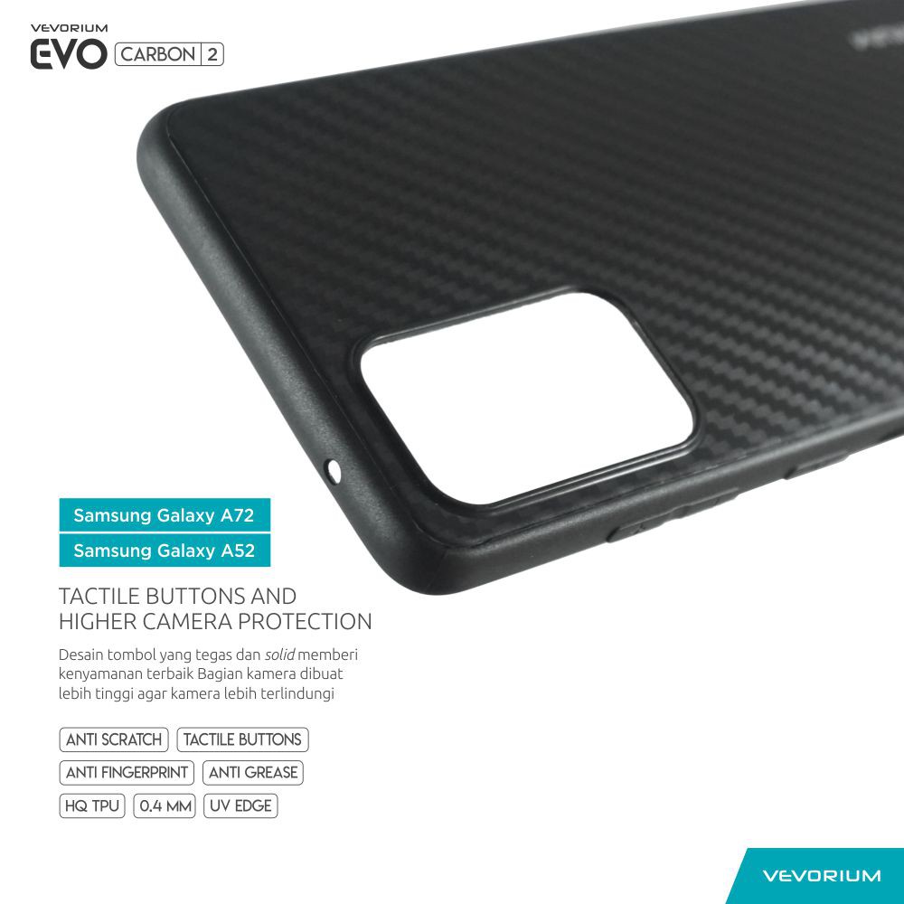 VEVORIUM EVO CARBON Samsung Galaxy A52 A52s A72 Soft Case Softcase