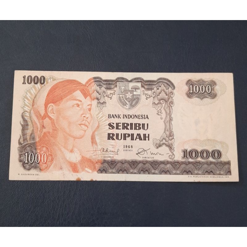 Uang Kuno 10000 Rupiah Sudirman 1968