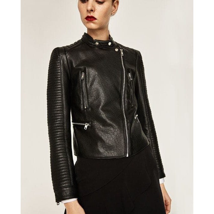 zara jackets women's leather