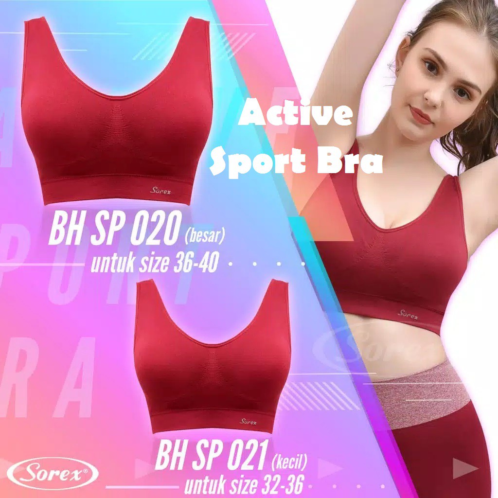 Bra Gym Sport Sorex SP 021 &amp; SP 020 Senam Stretch / BH Sport Olahraga Stretch DM-BH02