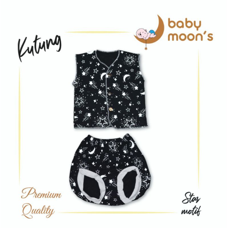 STELAN KUTUNG BAYI PREMIUM MOONS/BAJU BAYI BARU LAHIR