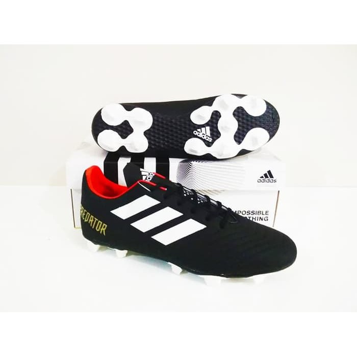 SEPATU BOLA Adidas Predator 18 FG Murah Berkualitas (Black White)