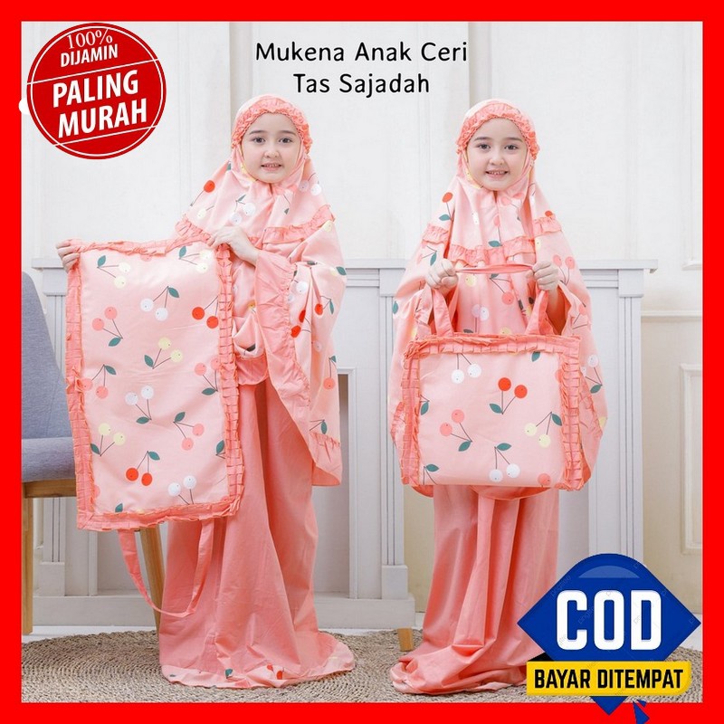 Mukena Anak Balita Umur 1 2 3 Tahun Th Murah Polos Motif Bahan Adem Lembut Premium Mukena Anak Rayon
