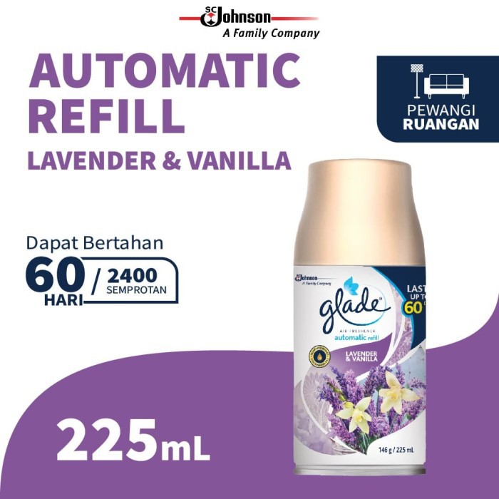 Glade Matic Spray Refill 225ml / 146gr - AEROSOL (KHUSUS PULAU JAWA)