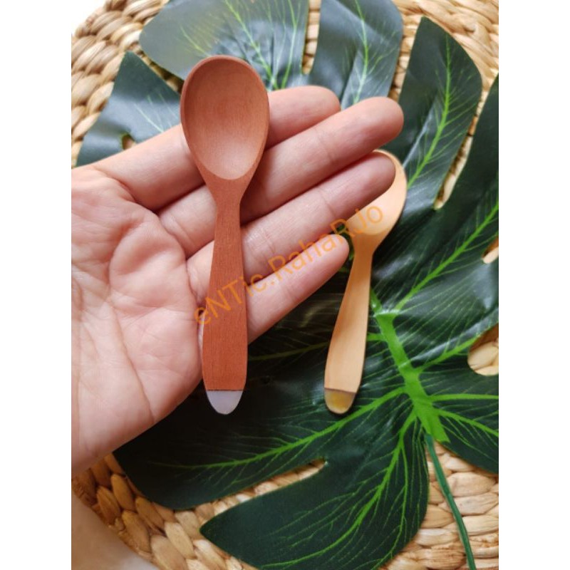 ☀️Joo.n.Co☀️ Sendok Kayu Mini / Sendok Madu / Alat Makan Ecofriendly / Sendok Kayu Handmade Premium Murah