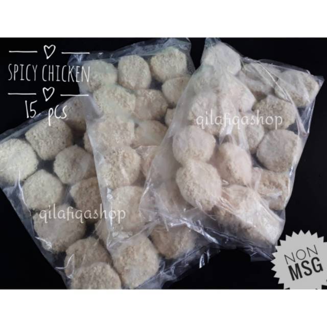 

SPICY CHICKEN 15 PCS HOMEMADE NON MSG NO PENGAWET
