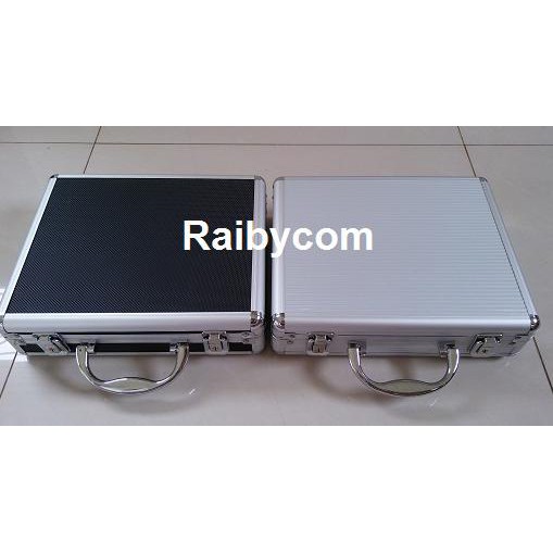 BARANG BARU Koper Hardcase Box Alumunium 28cm Airsoft Gun Air Gun Handgun GBB - Hitam