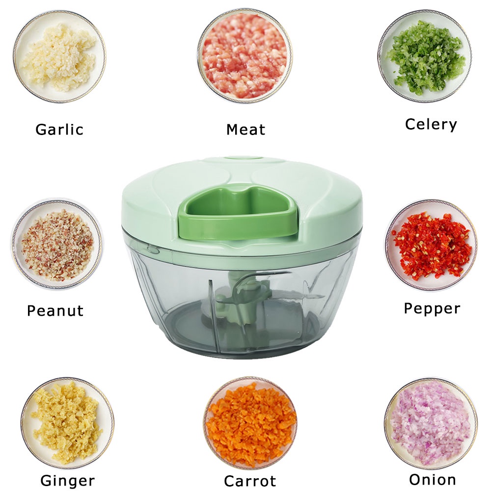 Chopper Blender Capsule Pemotong Manual Tekan Pencacah Penggiling Daging Mixer  Multi Fungsi