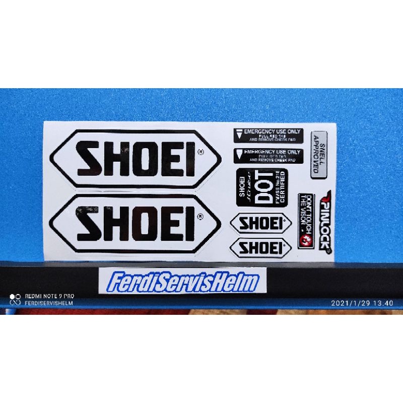 Sticker Set Shoei Untuk Helm DYR ALV MLA  Kyoto