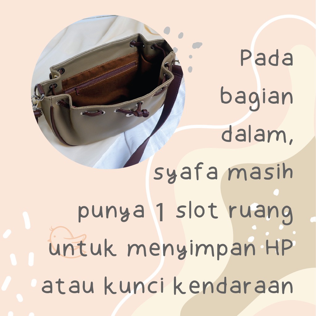 Tas Selempang Kulit Sintetis Syafa by Chessy