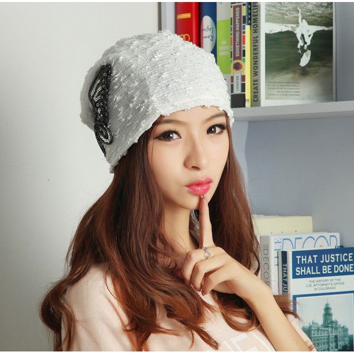 Sweet Lace Beanie Hat | Topi - ZH765