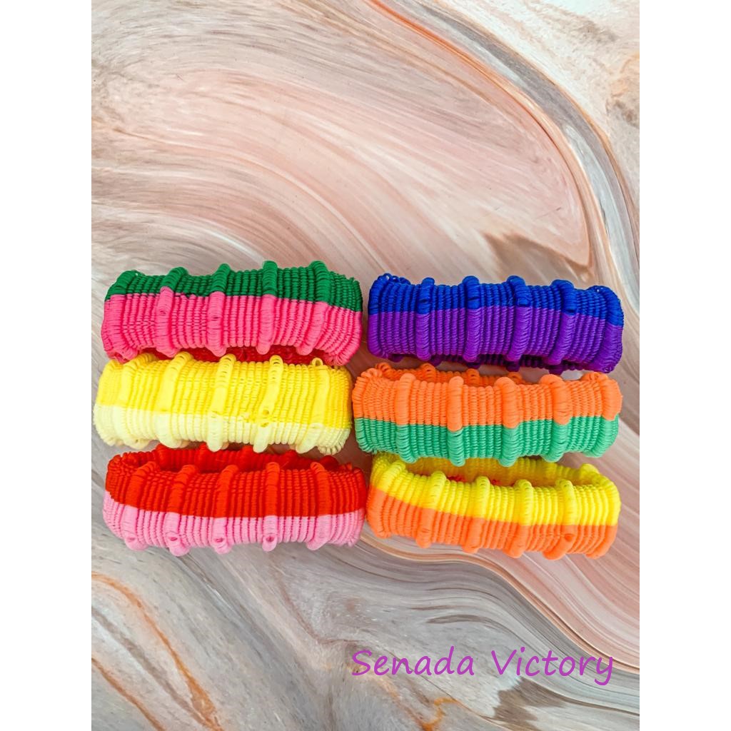 Senada Victory Kunciran Rainbow Ikat Rambut Warna SKR021