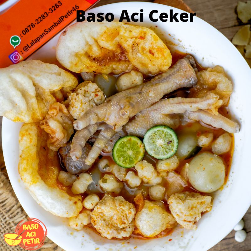 

Basoaci baso Bakso aci cilok seblak makanan snack jajanan cemilan camilan instan pedas murah ringan