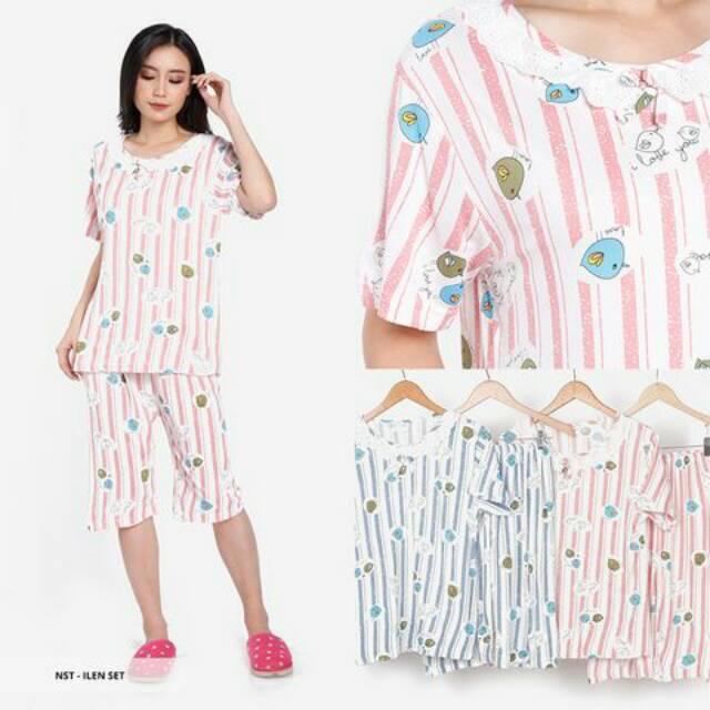 Piyama ¾ -  Bird Comfy Sleepwear Set