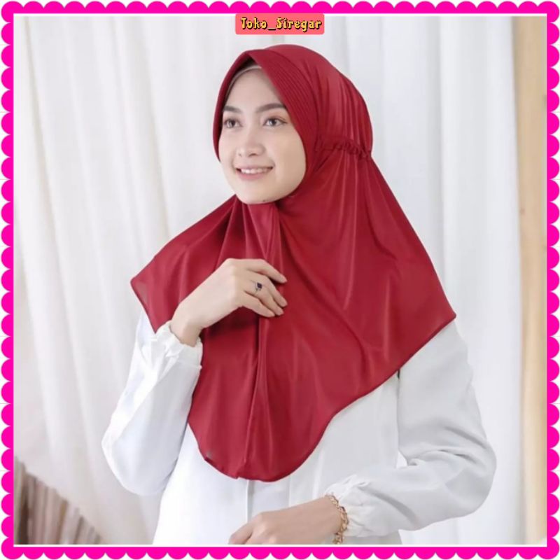 JILBAB SERUT POLOS JOKOWI / HIJAB SERUT ADIBA / HIJAB INSTAN/ JILBAB SERUT JOKOWI ADIBA JERSEY