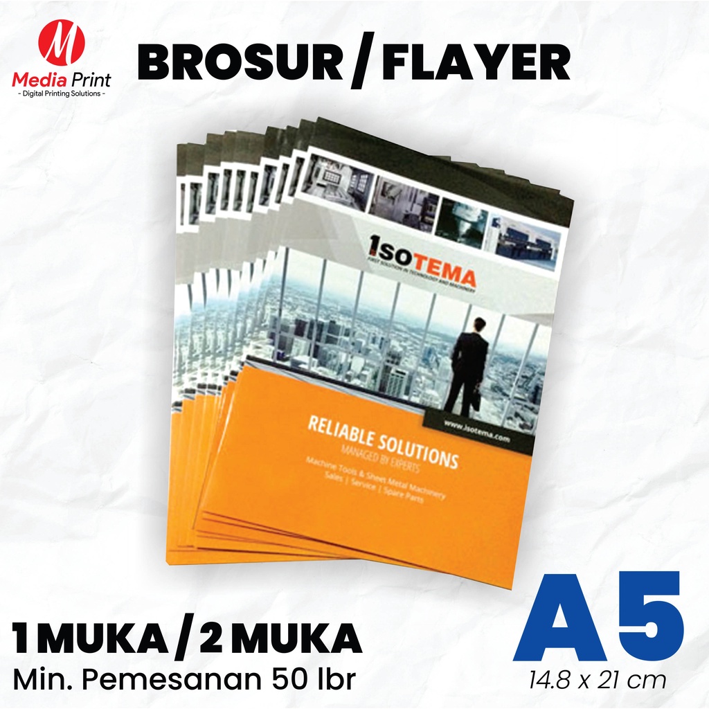 

Cetak Brosur A5 / Cetak Flyer / Leaflet Art Paper 150 Gram (Min. Pemesanan 50 lembar)