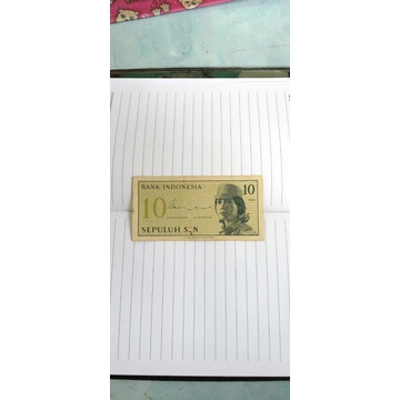 uang kertas kuno 10sen 1964 sukarelawan