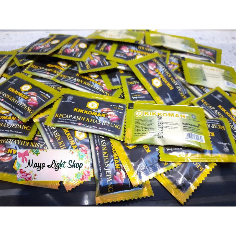 Wasabi 2gr soy sauce 5ml shoyu wasabi paste sachet kecap asin halal termurah original bahan sushi saset shoyu