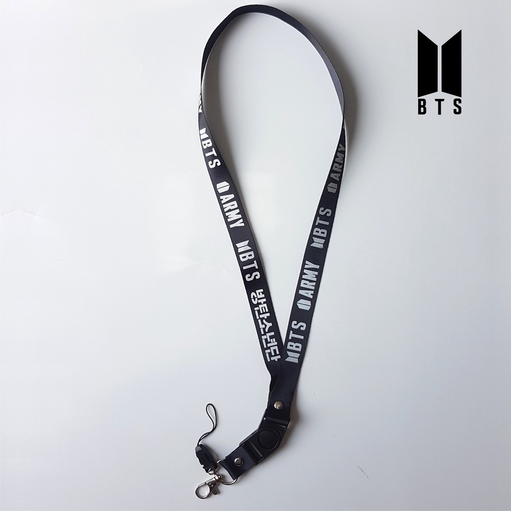 BTS GANTUNGAN TALI LANYARD ID CARD KEYRING KEYCHAIN KPOP