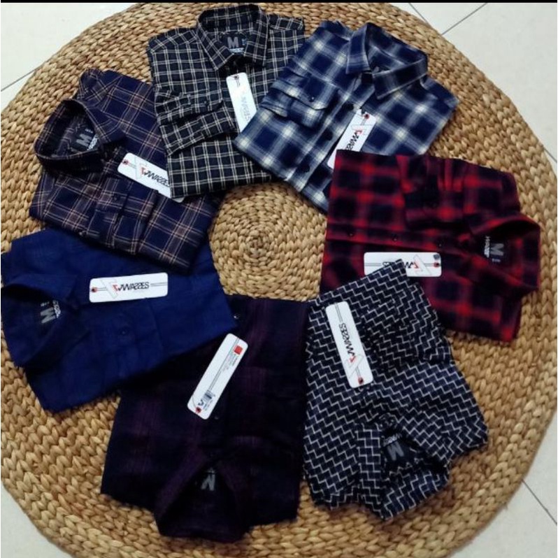 Kemeja Flanel Distro Warses Tote Sport Kemeja Pria Panjang Planel Kemeja Flannel Kotak Kotak Premium M L XL Kemeja katun Kotak-Kotak