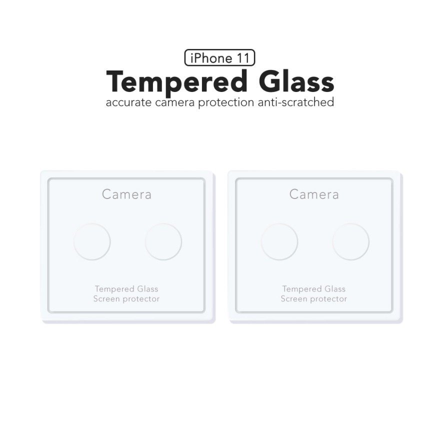 Camera Glass iPhone 11 / 12  / 13  / 13 Mini Anti Gores Kaca Kamera iPhone 11 Lens Protector Camera