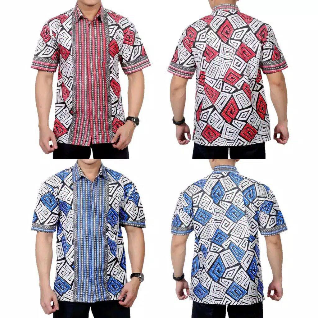 BSWART Batik HRB026 Kenongo Hem Pendek Padi Pekalongan M L BSWART Batik HRB026 Kenongo Hem Pendek Padi Pekalongan M L