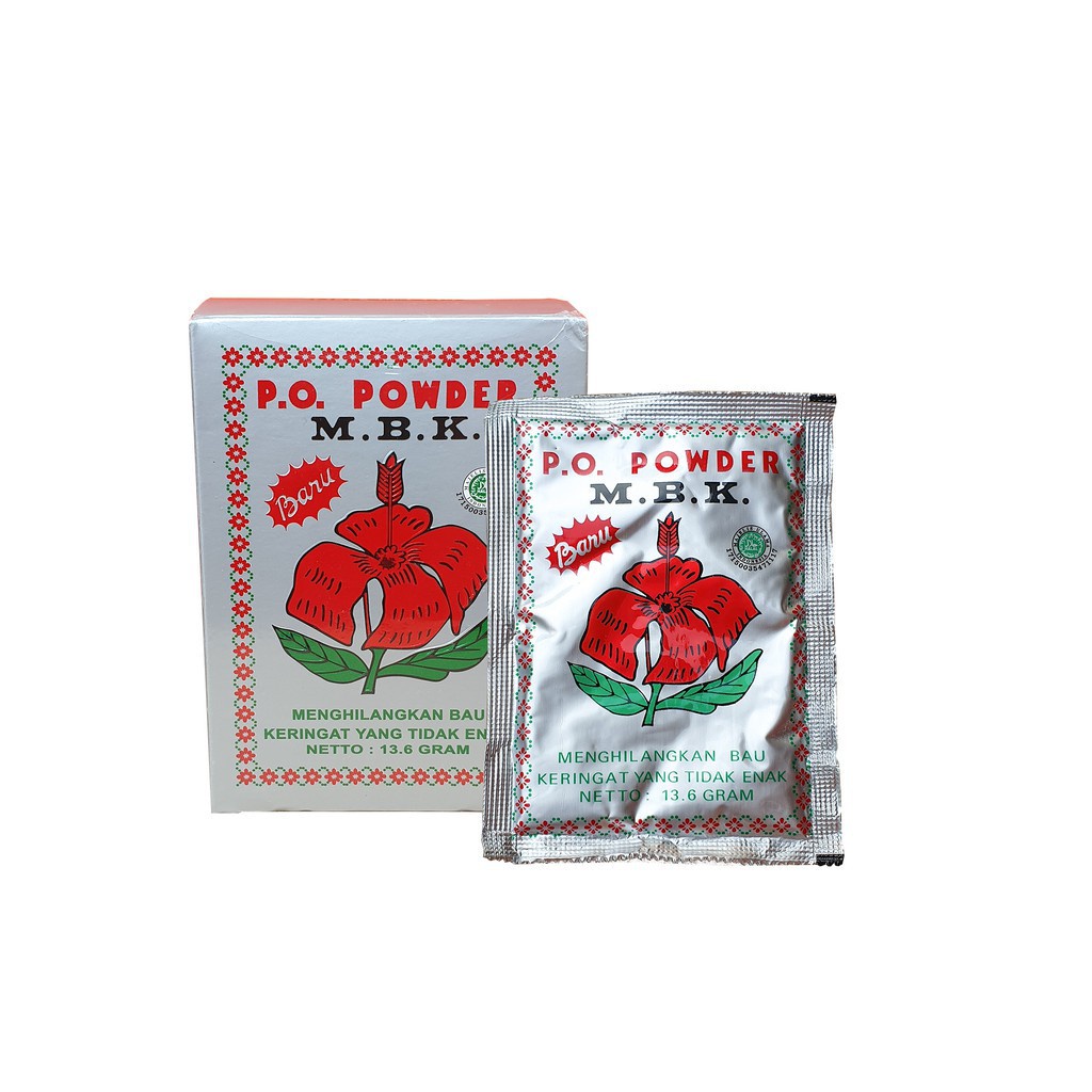 BEDAK MBK Silver Powder Putih Sachet Penghilang Bau Keringat Badan Deodorant Alami