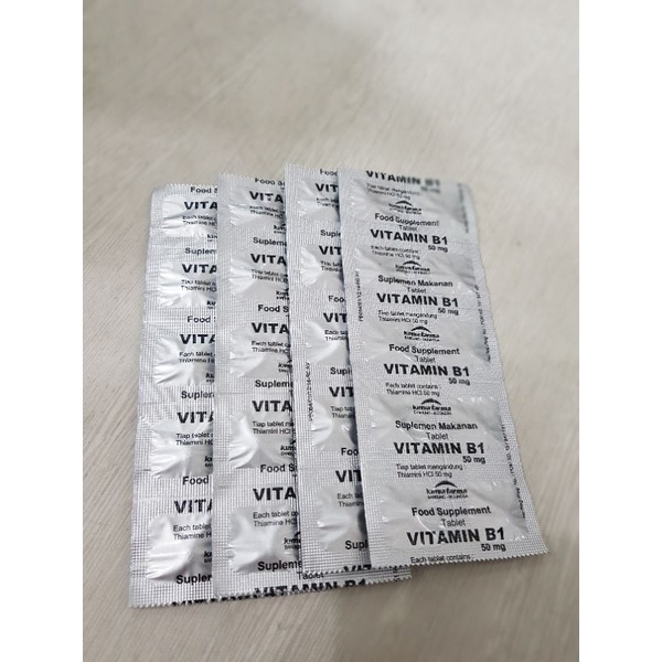 Vitamin B1 50mg / Suplemen Kesehatan / Thiamin