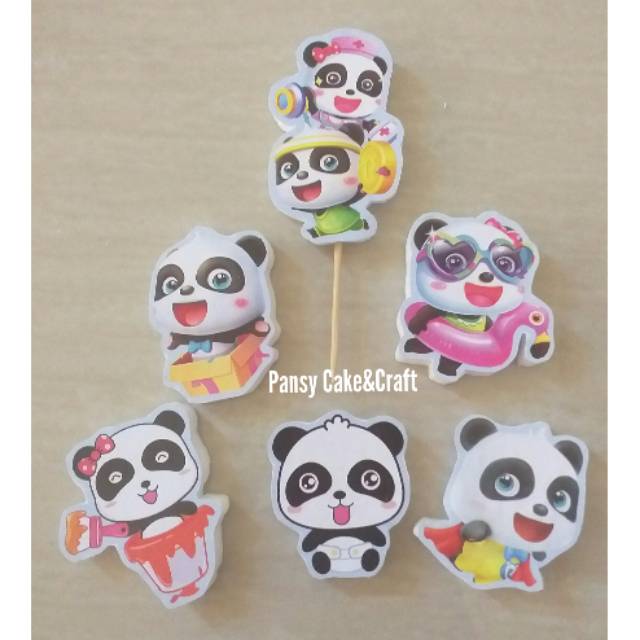 Cupcake topper Baby Bus