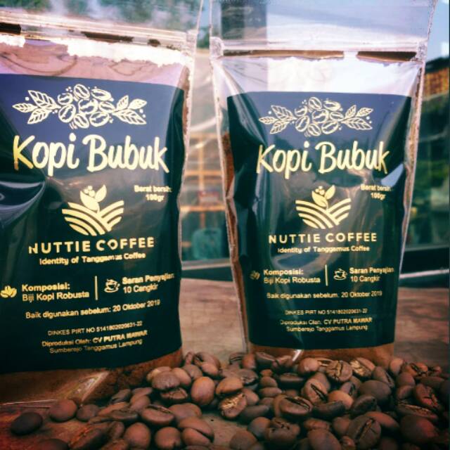 

Nuttie kopi kemasan ekonomis @100 grqm