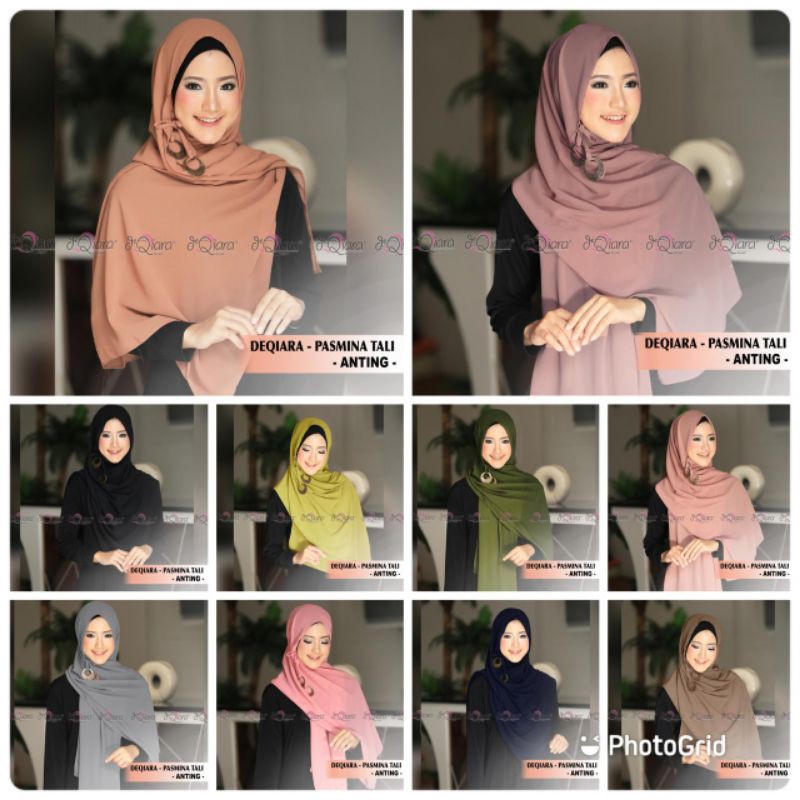 (Restock) Pasmina Tali Anting original Deqiara Hijab