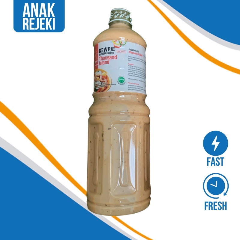 

Kewpie Salad Dressing Island Thousand 1 Liter / Saus Salad siram