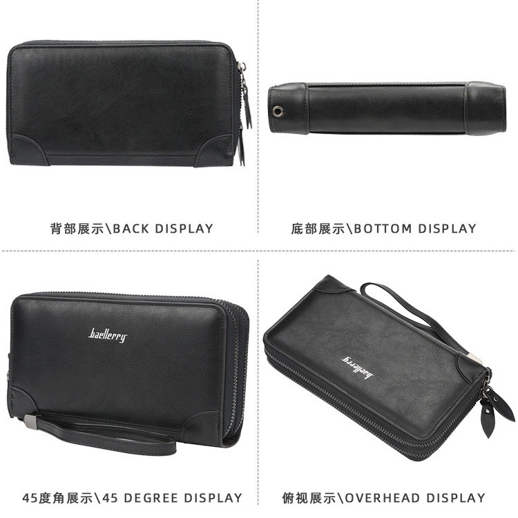 DOMPET WANITA BAELLERRY ORIGINAL HITAM KULIT PREMIUM IMPORT KOREA MURAH PANJANG TALI DAVIA WA140B5