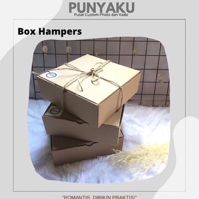 PAKET BOX HAMPERS MURAH / BOX HAMPERS UNTUK USAHA / BOX HAMPERS ECER / KARDUS AESTHETIC