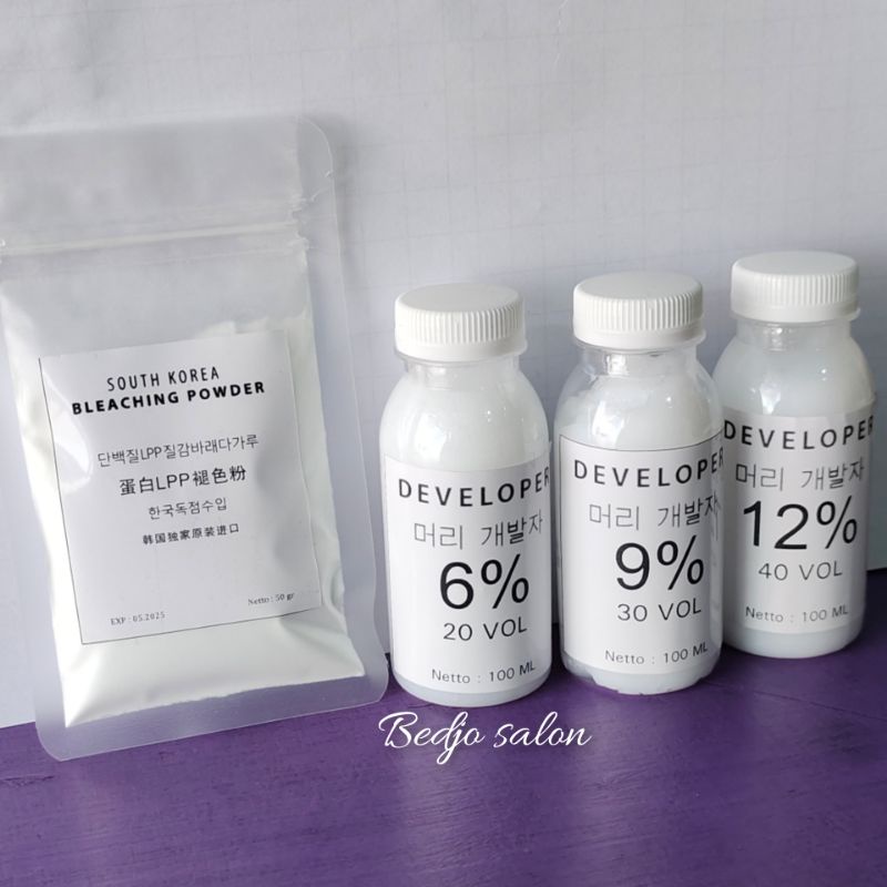 Bleaching Rambut korea LPP level 9 kemasan 50gr dan 100gr