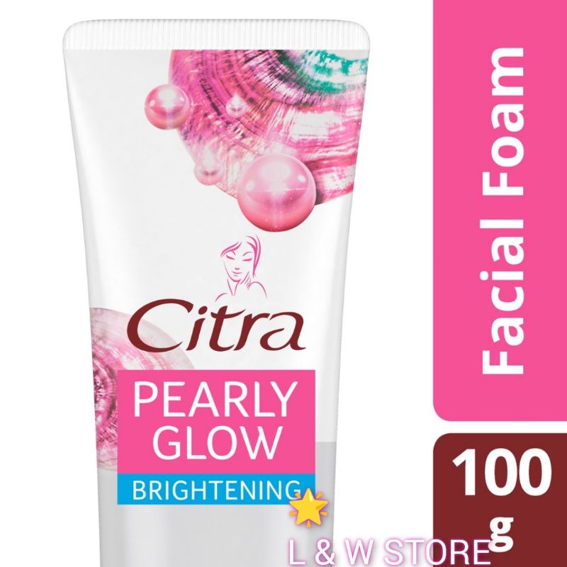 Citra Pearly Glow Brihtening Facial Foam Face Wash Sabun Cuci Muka 100gr