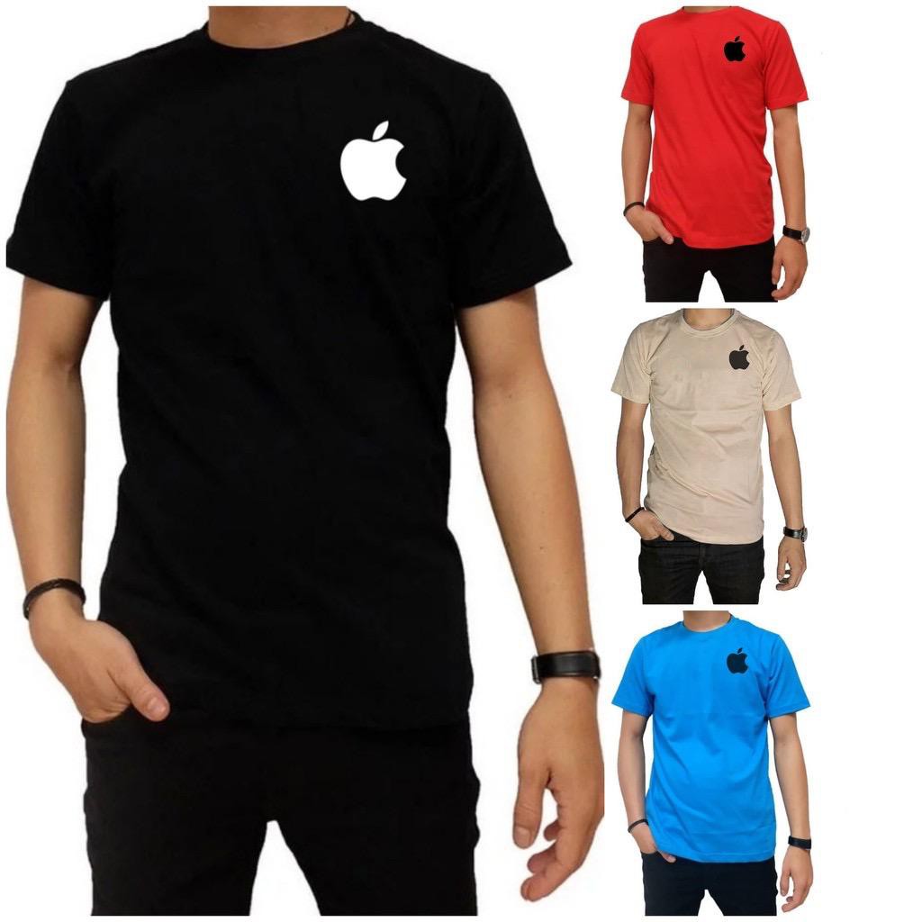 BS//TERLARIS//BAJU KAOS APPLE LOGO//T-SHIRT TANGAN PENDEK//FASHION DISTRO PRIA//GOOD QUALITY