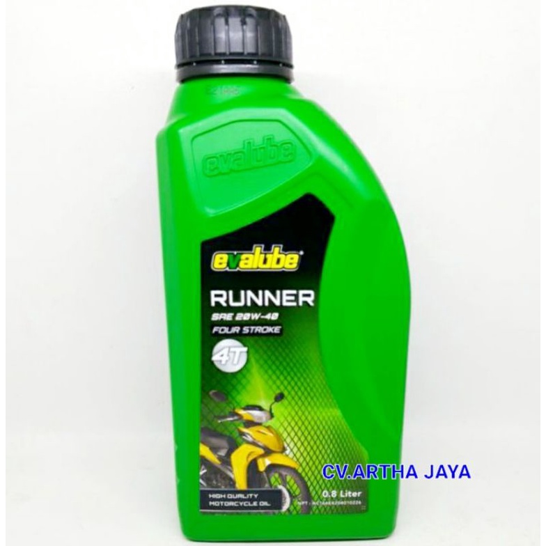 OIL OLI MESIN EVALUBE 4T 4TAK RUNNER 800ml / 08L
