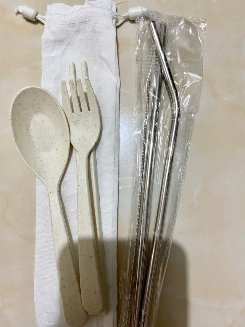 Paket Lengkap Ekonomis (cutlery Set, Stainless Straw, Pouch)