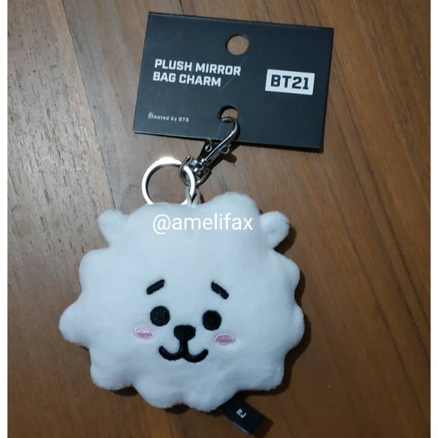 BT21 RJ Plush Mirror Bag Charm