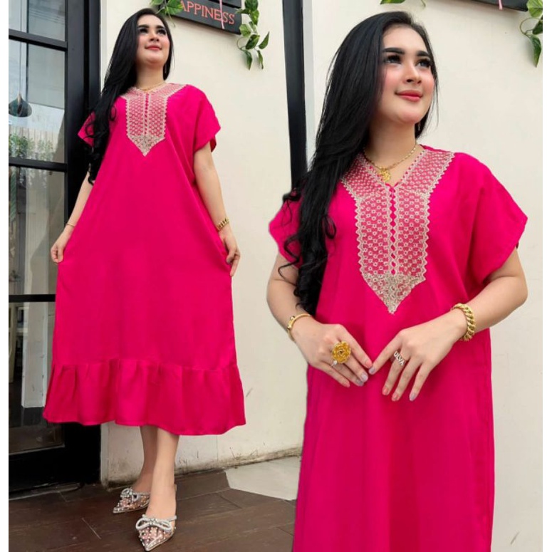 DASTER ARAB JUMBO FIT TO XXXL LD 130 // DASTER ARAB RENDA BUSUI POLOS