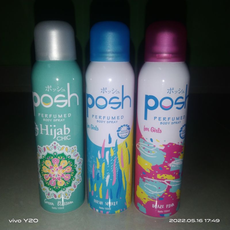 Jual POSH Body Spray Ferfumed For Girl 150ml | Shopee Indonesia